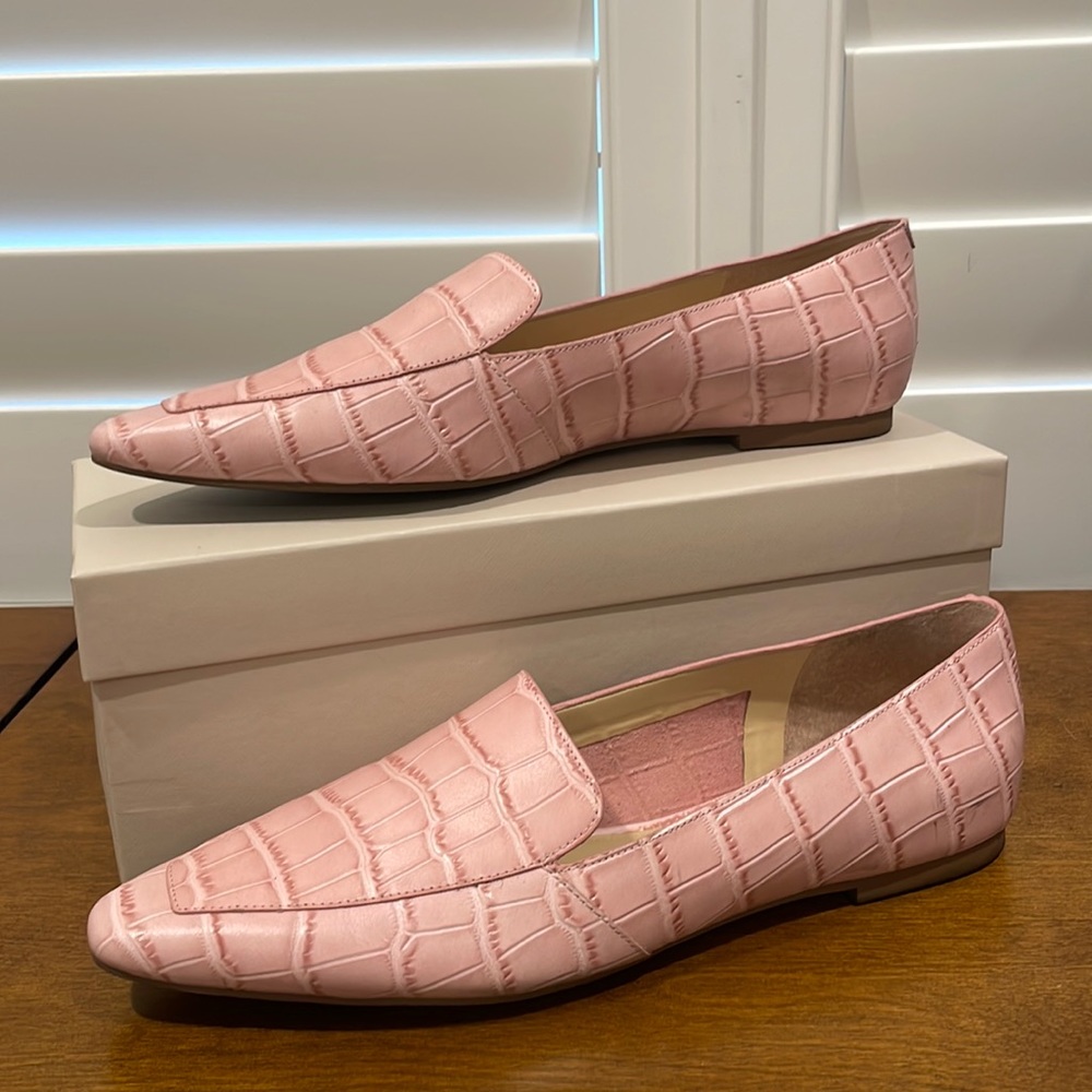 Maro Fisher Pink Leather Loafers